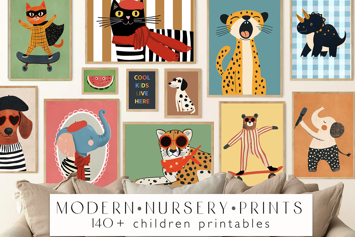 Nursry Wall Art Prints Bundle, a Decorative Illustration by Artemsky (Photo 6 of 10)