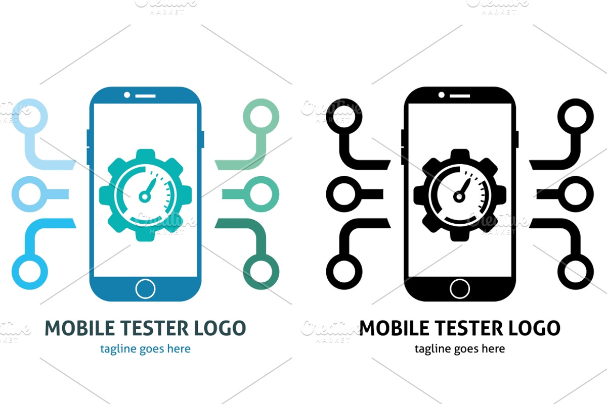 Mobile Tester Logo, a Branding & Logo Template by Design_Planet