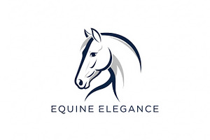 Equine Elegance Horse, a Branding & Logo Template by Logocreative