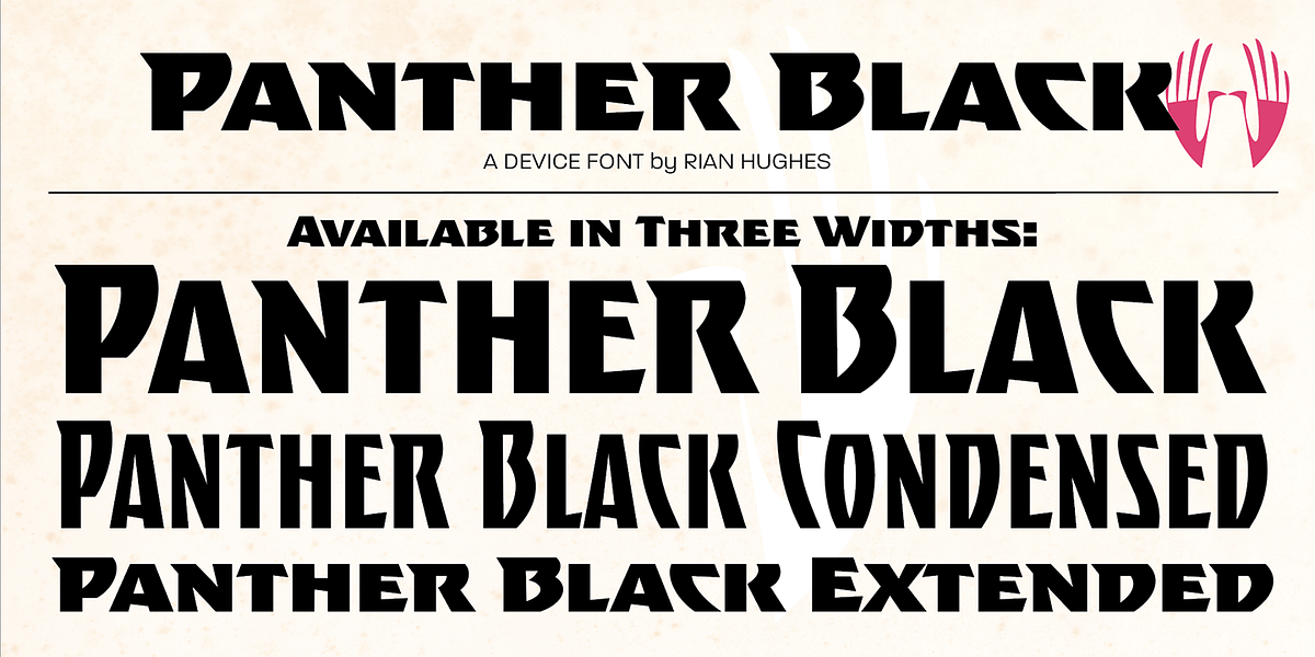 Panther Black, a Font by Device (Photo 2 of 5)