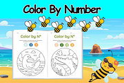 Color By Number Summer- Summer Craft, a Templates & Theme by Premium Digital Templates (Thumbnail 1 of 3)