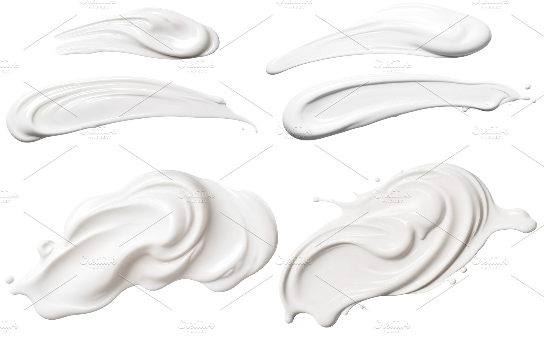 cream smears transparent background, a Beauty & Fashion Photo by itakdalee