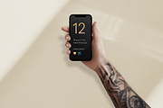 Tattoo Hand Mockups iPhone 12 Pro, an iPhone Mockup by Pierre Borodin (Thumbnail 4 of 7)