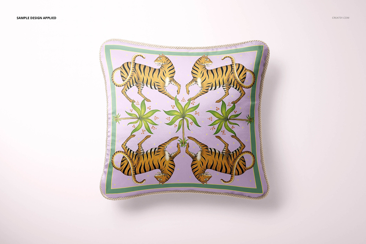 Silk Cushion with Braid Mockup Set, a Product Mockup by creatsy5 (Photo 11 of 20)