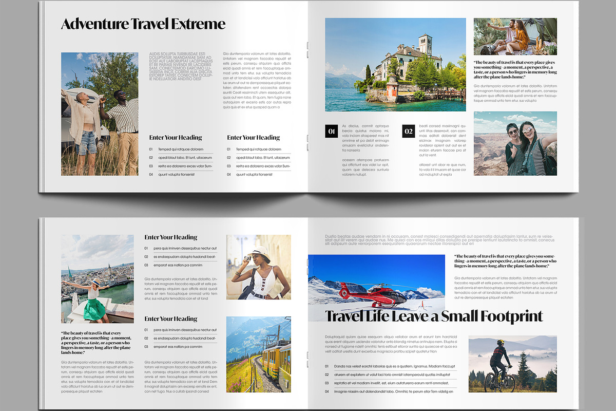 Elegant Travel Portfolio Book preview 5