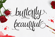butterfly beautiful, a Script Font by Deniz86 (Thumbnail 1 of 7)