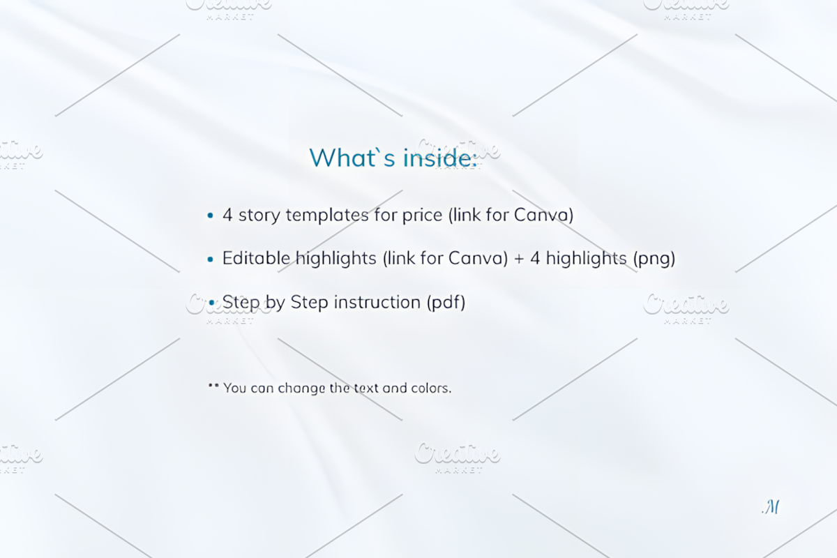 Instagram Highlights & Price Templat, a Marketing Template by Ink Gallery (Photo 5 of 5)