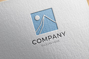 Modern minimalist mountain logo, a Branding & Logo Template by Medianeka (Thumbnail 3 of 3)