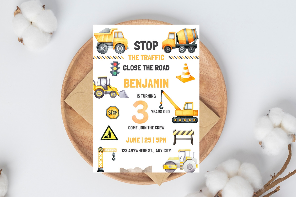 Watercolor Construction Clipart Set, an Illustration by CropUp Creative (Photo 5 of 6)