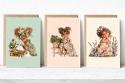 Whimsical Floral Girl PNG Clipart, a Seasonal Illustration by Canvas Craft (Thumbnail 4 of 10)