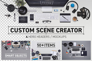 Hero header scene creator