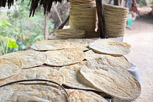 Freshly Made Casabe Toasted