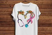 Breast Cancer Awareness Stethoscope, a Graphic by iloveTemplate (Thumbnail 5 of 5)