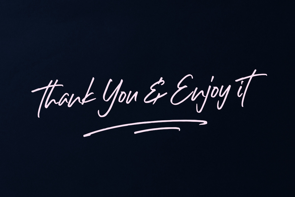 Right Gilligant • A Handwritten Font, a Script Font by azetypestudios.com (Photo 10 of 10)