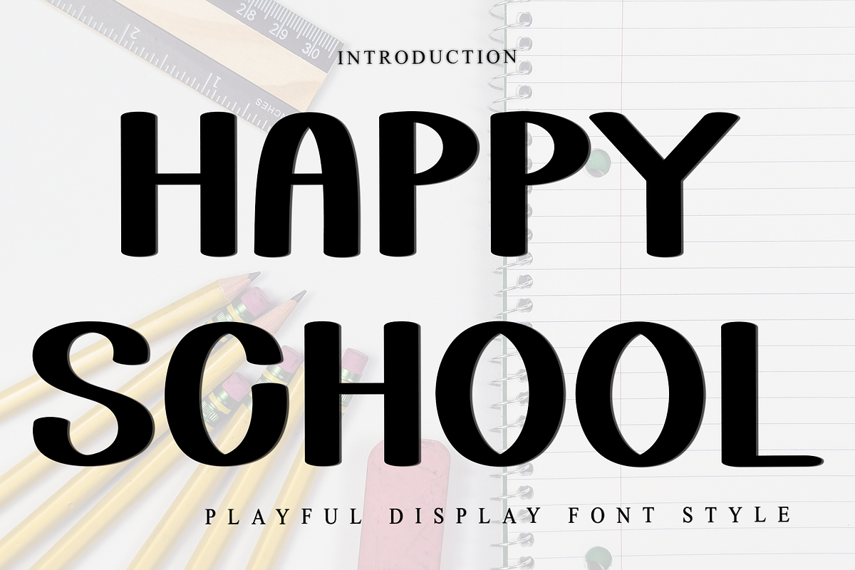 Happy School, a Script Font by FreshTypeINK (Photo 1 of 8)