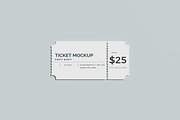 Ticket Mockup, a Books & Magazine Mockup by mahhyud (Thumbnail 2 of 5)