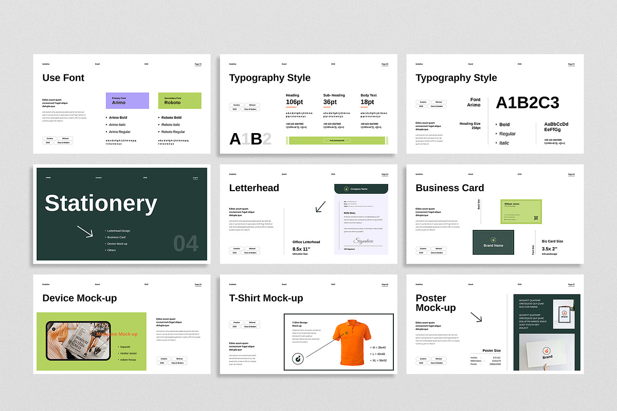 CANVA | Modern Brand Guidelines, a Presentation Template by TemplateFolio-Shop (Photo 5 of 7)