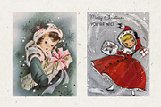 Retro Christmas Cards II, a Seasonal Illustration by Patterns for Dessert (Thumbnail 4 of 5)
