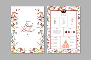 Watercolor Made of Honor Info Card, a Print Template by McLittle Stock (Thumbnail 2 of 2)