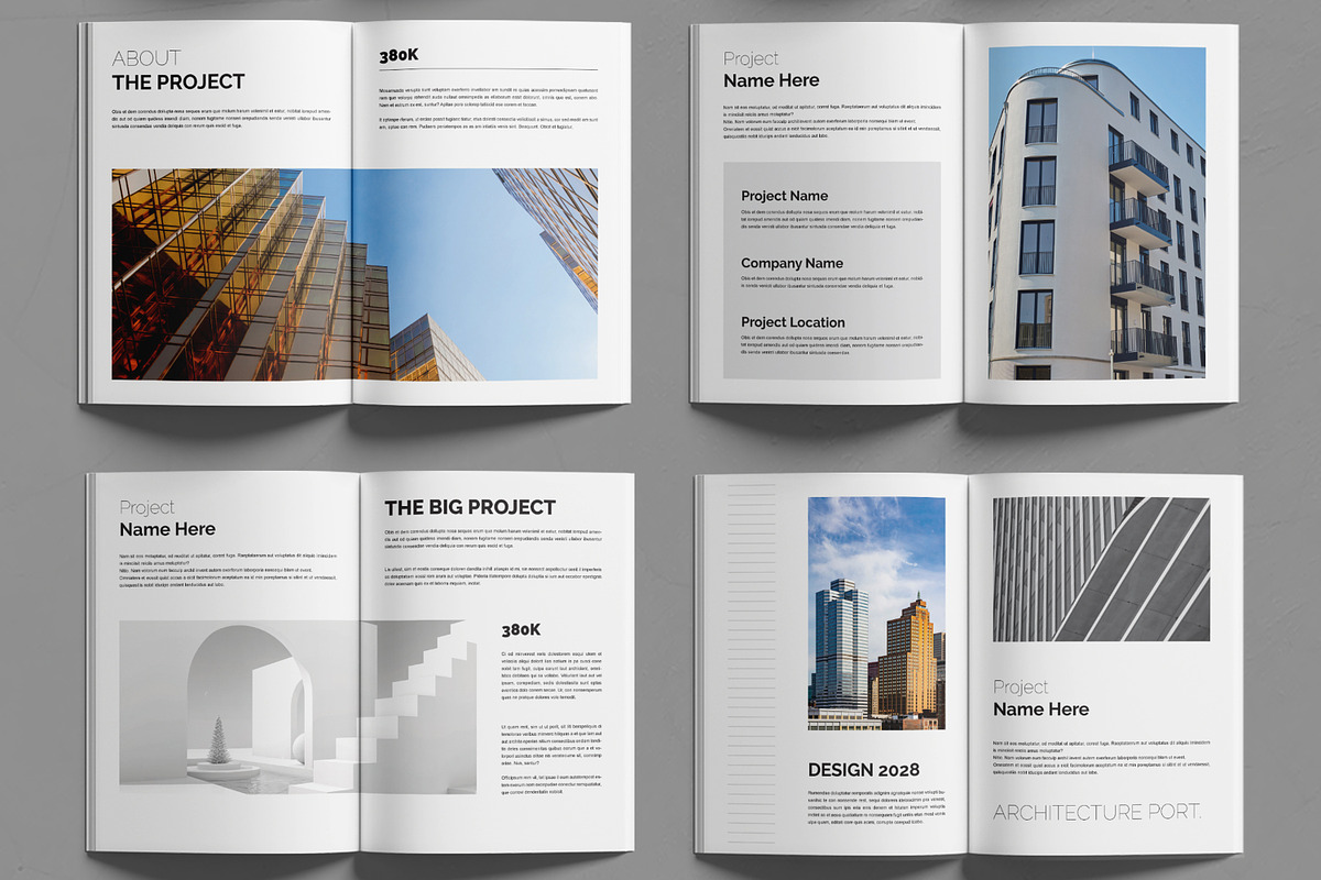 Architecture Portfolio Layout, a Brochure Template by MightyDesign (Photo 3 of 6)