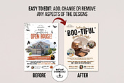 Real Estate Halloween Flyer Canva, a Marketing Template by CreativeVinesStore (Thumbnail 4 of 6)