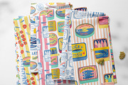Mediterranean food Sardine patterns, a Pattern Graphic by Tani Kuzminka (Thumbnail 10 of 25)