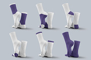 Mockups High Socks in the 3D Style, a Bottom Mockup by Grow Design Craft Studio (Thumbnail 3 of 7)