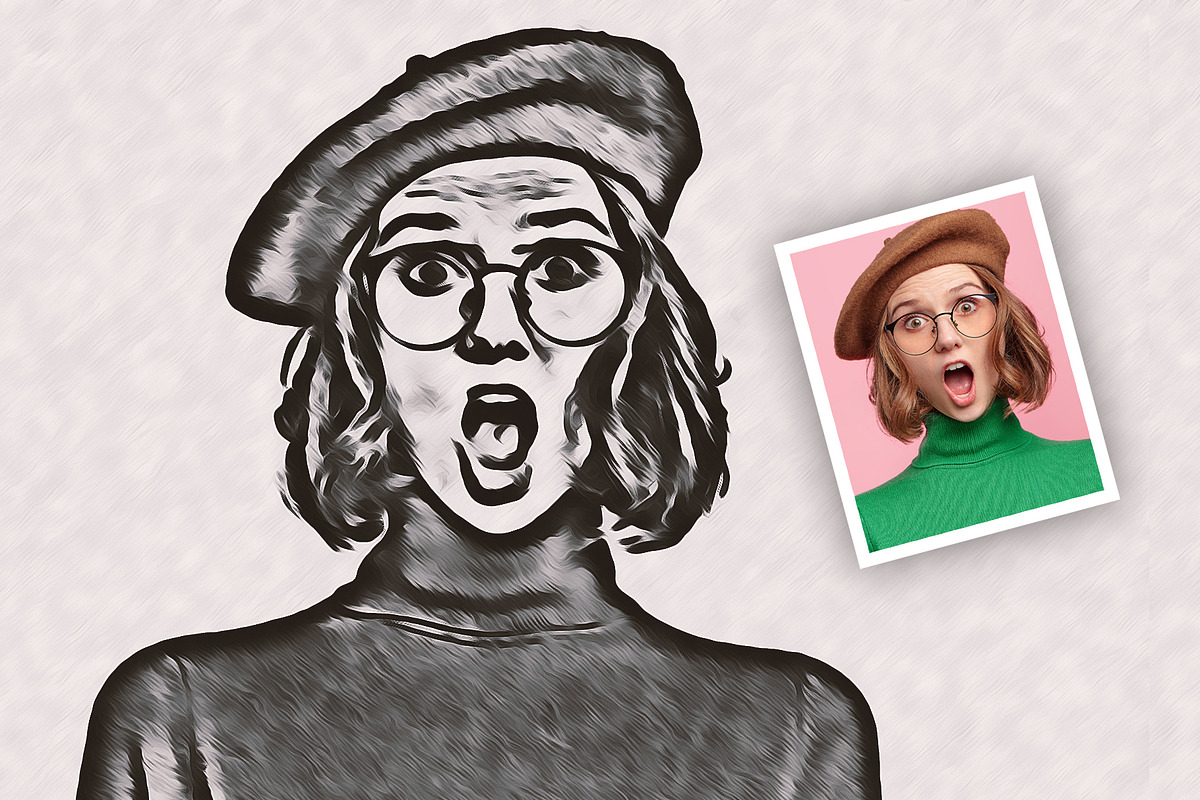 Raff Sketch Art Action, an Action Add-On by DesignCave (Photo 2 of 5)