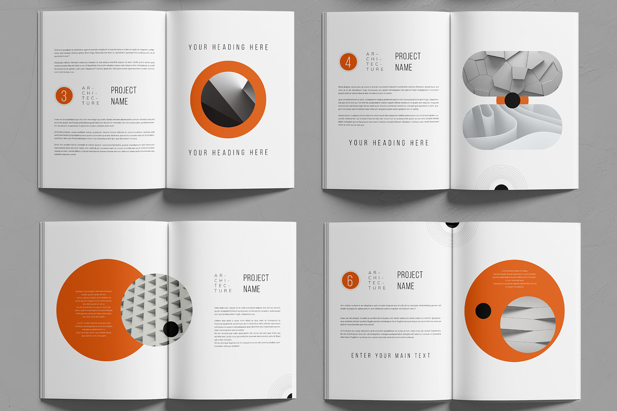 Architecture Portfolio Layout, a Brochure Template by MightyDesign (Photo 3 of 6)