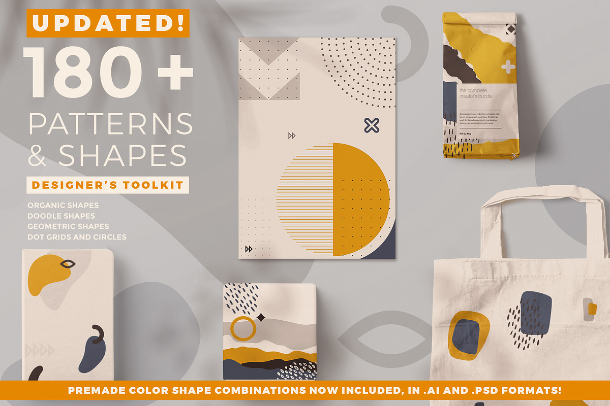 180 Shapes and Patterns Kit, a Pattern Graphic by Twinbrush (Photo 1 of 20)