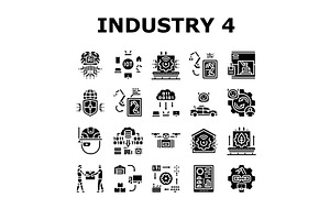 industry 4.0 automation robotics, an Illustration by pikepicture