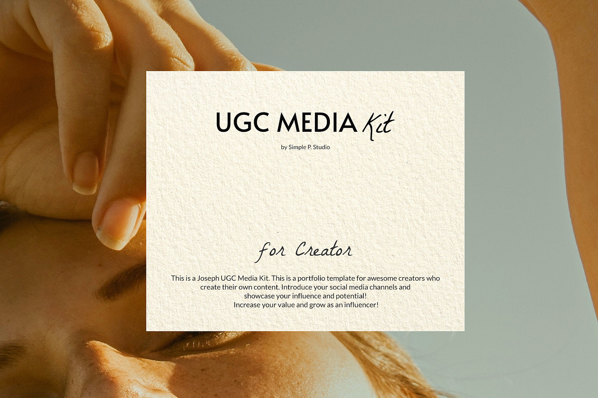 Joseph UGC Media Kit, a Marketing Template by Simple P. (Photo 3 of 11)