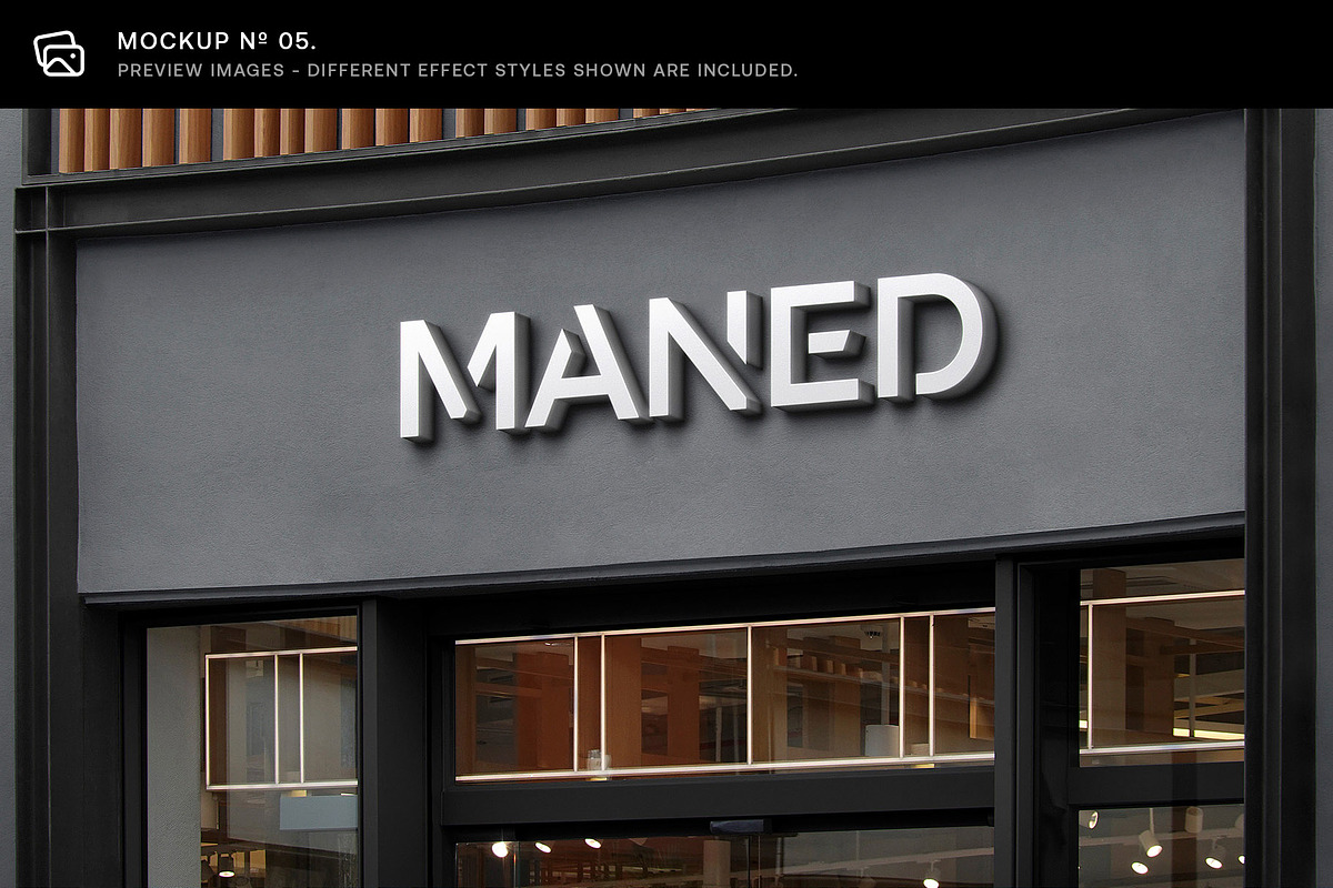 30 Signs & Facade Logo Mockups - V5, a Product Mockup by Asylab (Photo 12 of 38)