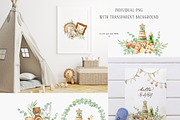 Watercolor Baby Eco Toys Clipart, an Animal Illustration by Daryartsy (Thumbnail 2 of 6)