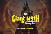 Giant Myth Font, a Blackletter Font by yantodesign (Thumbnail 1 of 10)