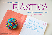 ELASTICA font + ELASTICA Icons font, a Handwritten Font by Inkoteka (Thumbnail 1 of 6)