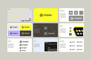 Utopia V4- Brand Guidelines Template, a Branding & Logo Template by graphypix (Thumbnail 9 of 14)