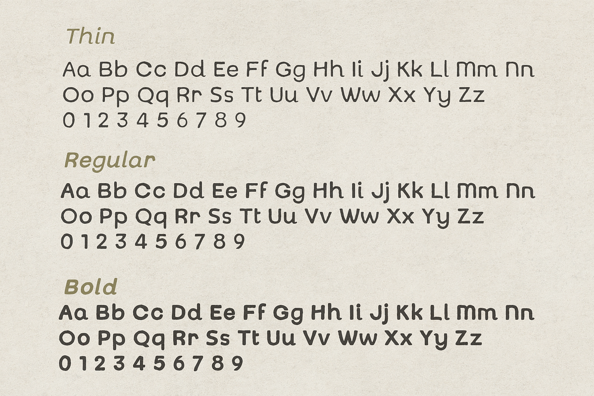Gezoka – Sans Serif Font Family, a Sans Serif Font by NDNL Studio (Photo 8 of 9)