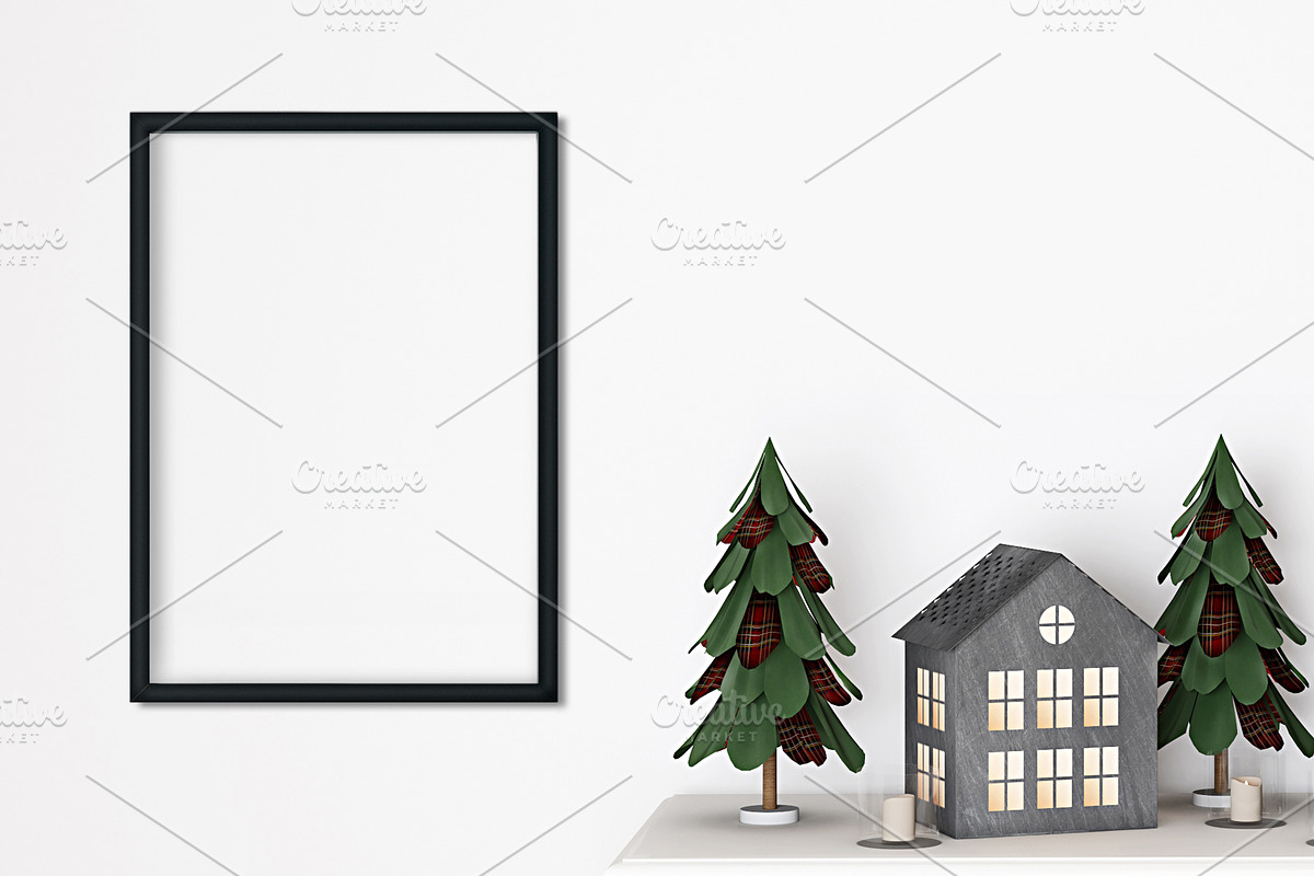 Christmas Frame Mockup Bundle -20, a Print Template by Mockup Shop (Photo 2 of 39)