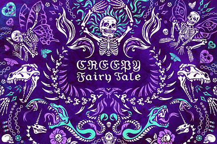 Pastel Halloween. Creepy Fairy Tale, an Animal Illustration by OlgaSoi007