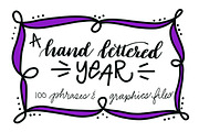 A Hand Lettered Year Graphics Bundle, a Seasonal Illustration by Amy Latta Creations (Thumbnail 1 of 3)