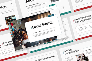 Drixa : Event Google Slides, a Presentation Template by Punkl Camp
