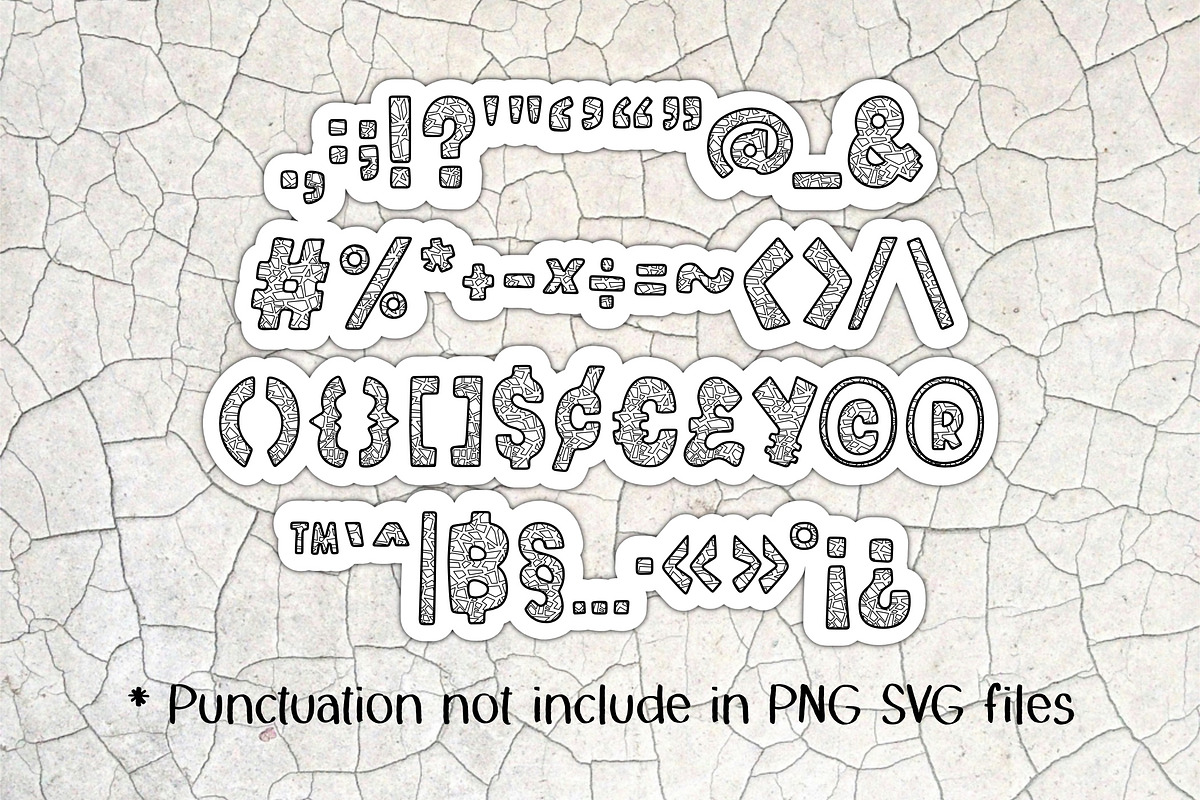 Mosaic OTF PNG SVG, a Sans Serif Font by DREAMs Soul G. (Photo 4 of 5)