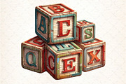 Vintage Back to School Set Clipart, an Illustration by DreamCafeArt (Thumbnail 4 of 5)