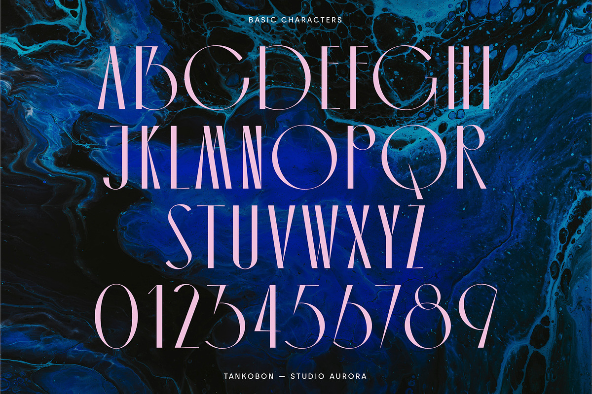 Tankobon – Angular Display Font, a Sans Serif Font by Studio Aurora (Photo 2 of 13)