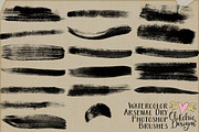 Watercolor Arsenal Dry Brushes, a Brush Add-On by Clikchic Designs (Thumbnail 2 of 3)
