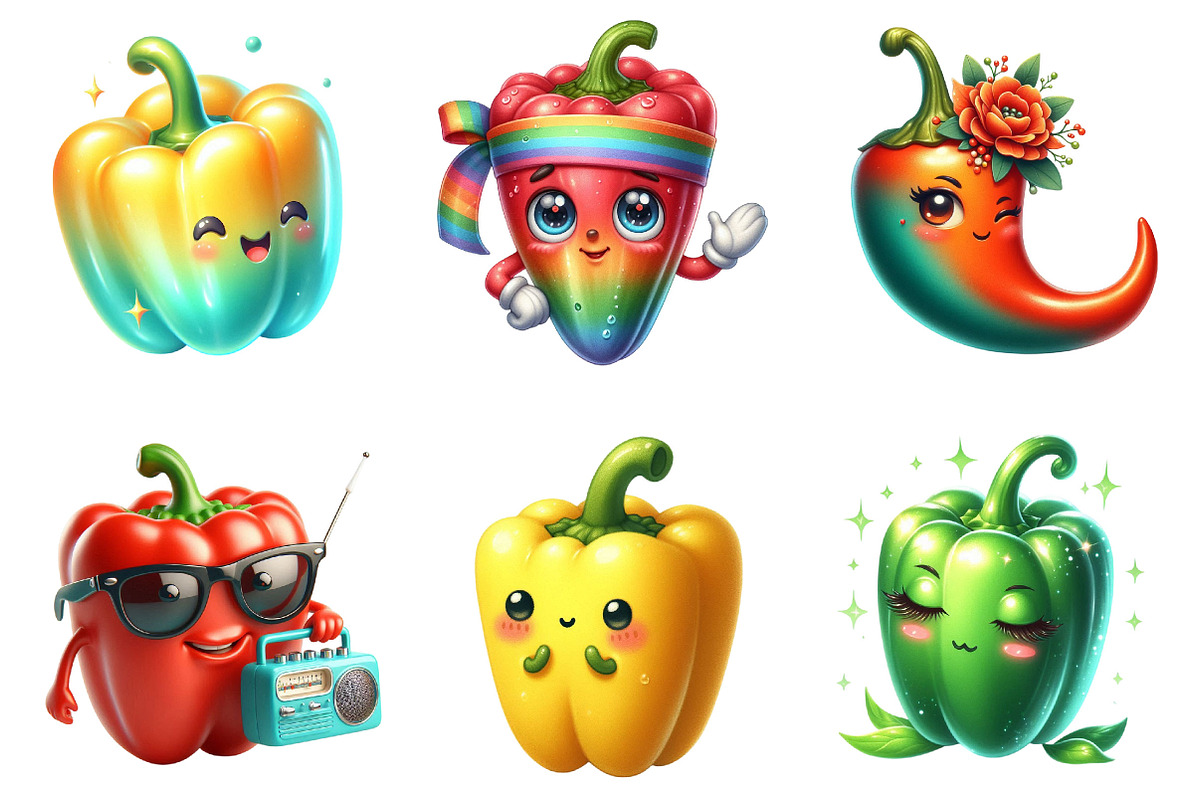 Pepper Watercolor Clipart., a Graphic by CitraGraphics (Photo 2 of 3)