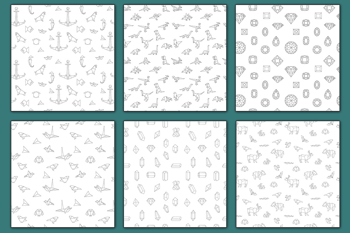 100 Geometric elements + bonus!, an Animal Illustration by Lina_Lisichka (Photo 9 of 9)