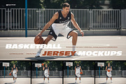 5 Basketball Uniform Mockups, a Shirt Mockup by Grow Design Craft Studio (Thumbnail 1 of 7)