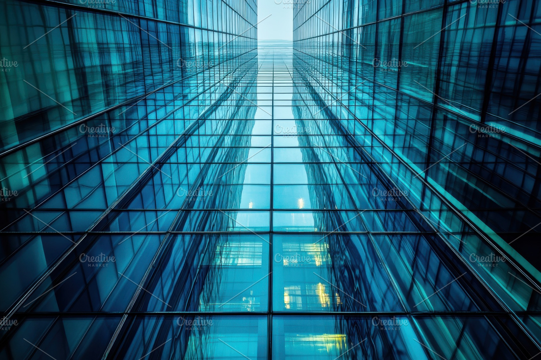 Modern glass skyscraper architecture, a Photo by Pixeness Studio